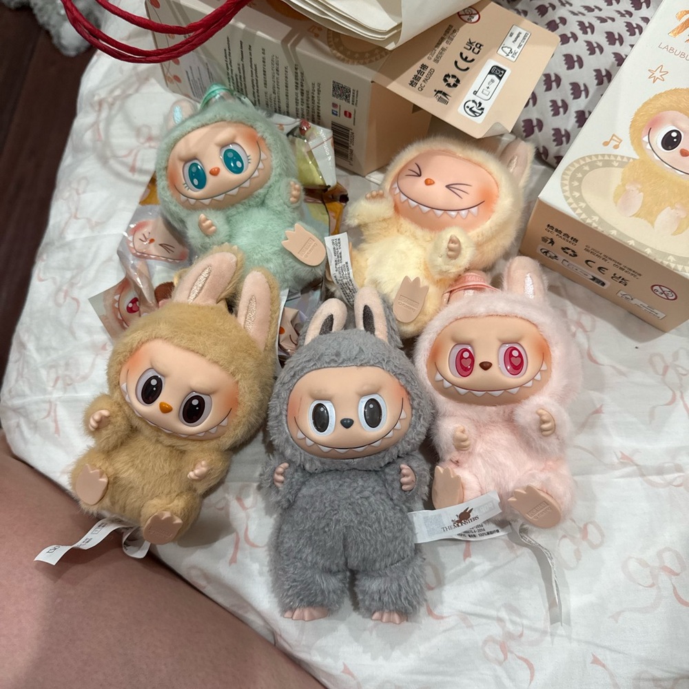 Labubus have a seat and macaron